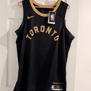 Nike Toronto Basketball Jersey - Black with Gold Accents